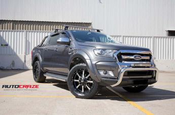 FORD RANGER MO970 GLOSS BLACK MACHINED FACE